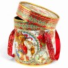 Новогодний подарок с конфетами Новогодняя Майолика, 800 гр - купить оптом в Санкт-Петербурге