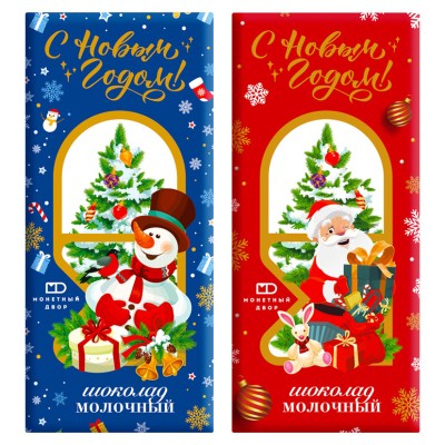 Шоколад молочный "Новогодний", 85 гр