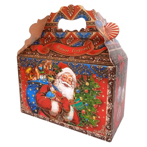 Новогодняя коробка Дарите счастье, 700 гр, купить оптом в Санкт-Петербурге