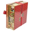 Коробка с бантом из атласной ленты Новогоднее волшебство, 500 гр, купить оптом в Санкт-Петербурге