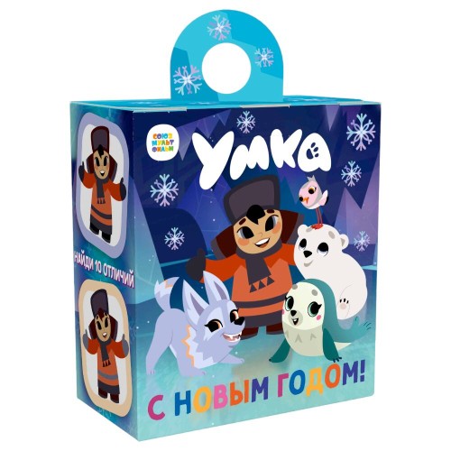 Новогодний подарок картон Умка, 300 гр, купить оптом в Санкт-Петербурге