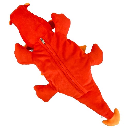 Мягкая игрушка дракон Красный дракон, 500 гр, купить оптом в Санкт-Петербурге
